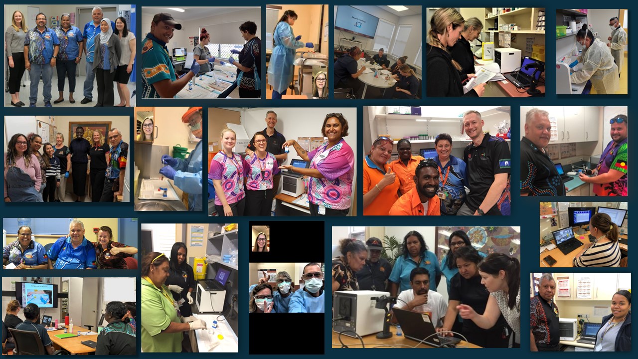 Training photo collage